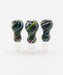 18mm Black & Rasta Striped Funnel Bowls - SmokeZone 420