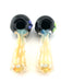 5" Black Head Inside Polka Dot Fumed Spoon Pipe - SmokeZone 420