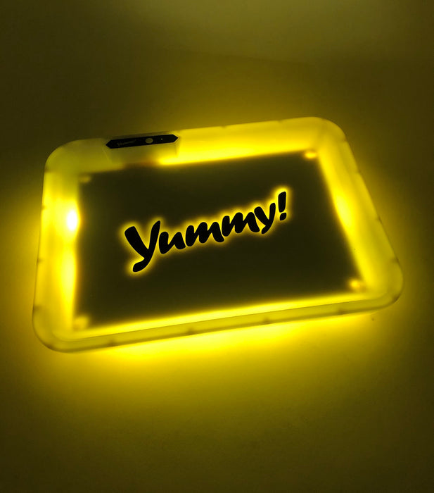 Yummy! Glow LED Rolling Tray 11"x8" - SmokeZone 420