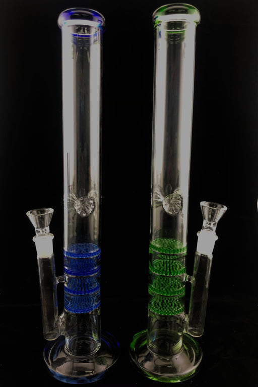 18" Quad Honeycomb Chamber Water Pipe - SmokeZone 420