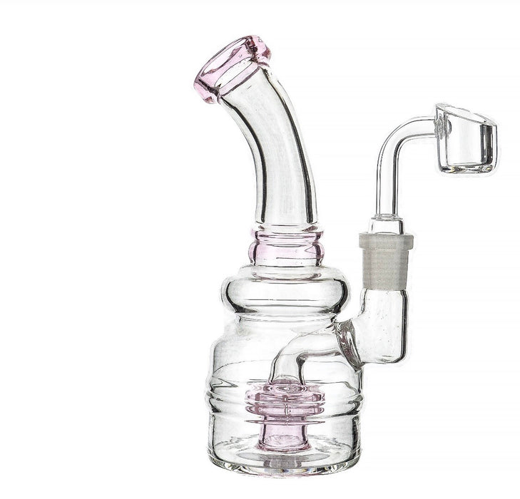 6" Round Body Shower Perc Dab Rig - SmokeZone 420