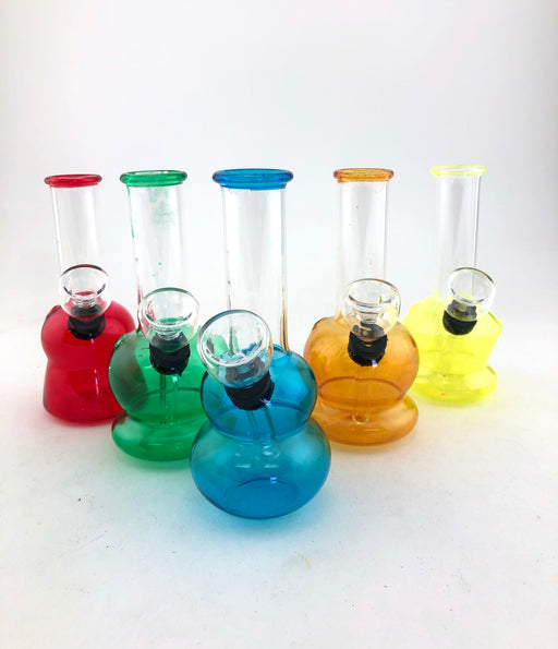 5" Half Body & Mouth Color Mini Water Pipe - SmokeZone 420