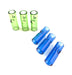 1.25" Blue & Green Round Glass Tip (25 Pack) - SmokeZone 420