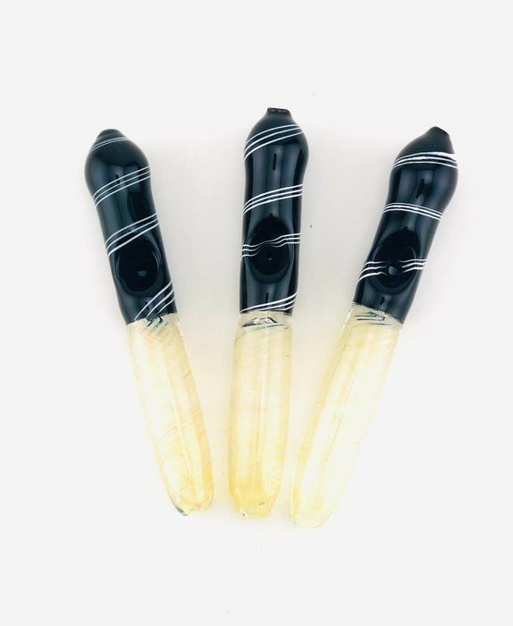6" Black & Gold Fumed Steam Roller - SmokeZone 420