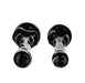 4" Black Tube White Striped Spoon Pipe - SmokeZone 420