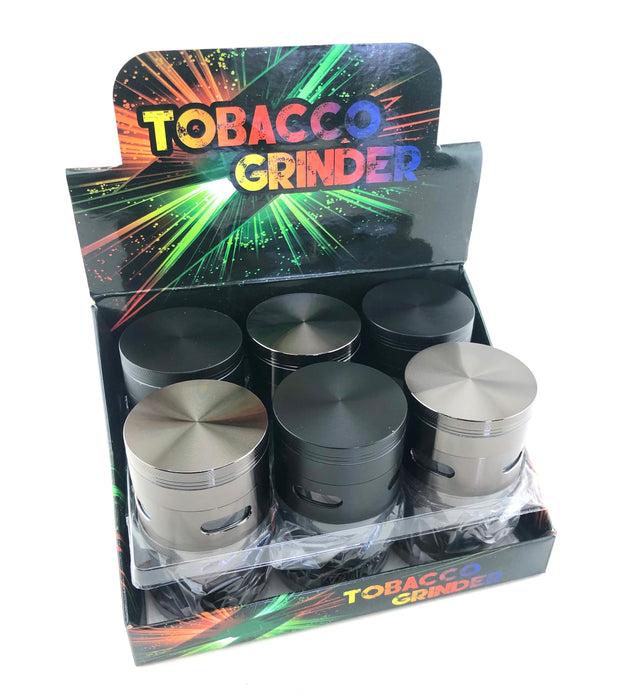 2.5" Black & Gun Metal Window Grinder - SmokeZone 420