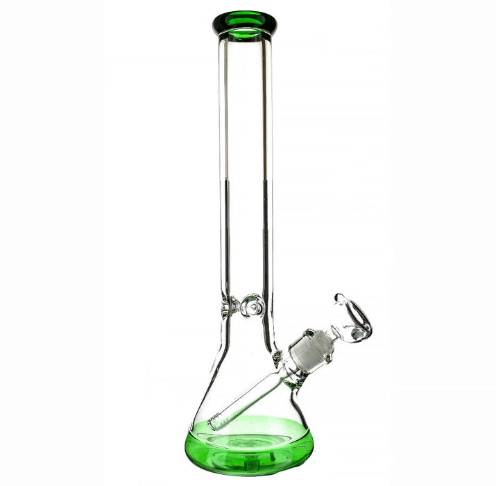 16" 9mm Color Mouth & Base Beaker Water Pipe - SmokeZone 420