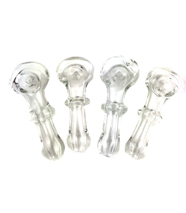 3.5" Full Clear Single Ring Hand Pipe - SmokeZone 420