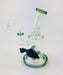 7" Slanted Mouth Dichro Turtle Bead Dab Rig - SmokeZone 420