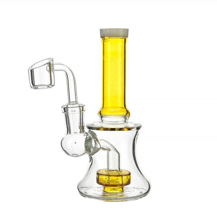 6" Straight Mouth Shower Perc Dab Rig - SmokeZone 420