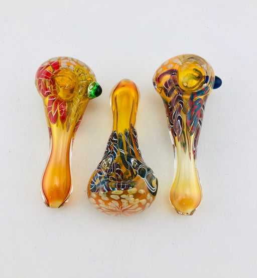 4" Fancy Art Narrow Body Hand Pipe - SmokeZone 420