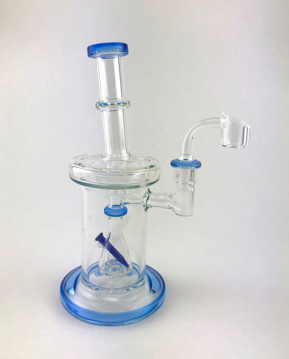 9" Slanted Mouth Nail In Perc Dab Rig - SmokeZone 420