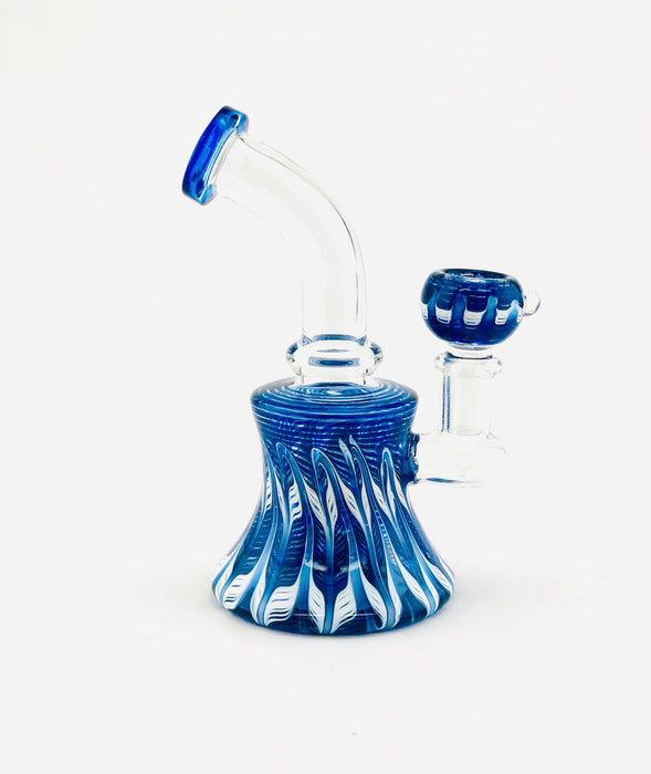 5" Full Wrap & Rake Color Dab Rig - SmokeZone 420