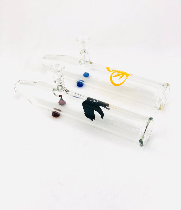 8" Clear Decal Built In Bowl Stream Roller - SmokeZone 420