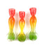 3" Flat Mouth Rasta Color Glass Chillum - SmokeZone 420