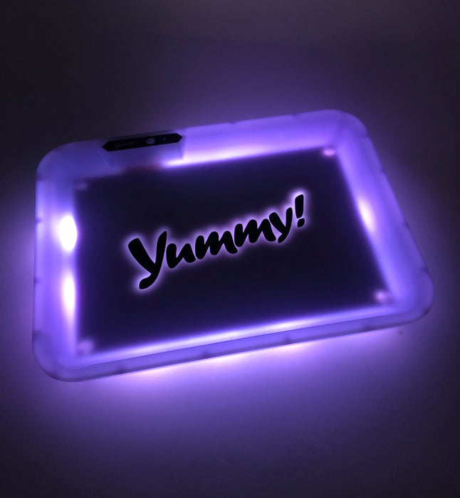 Yummy! Glow LED Rolling Tray 11"x8" - SmokeZone 420