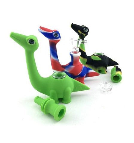 Silicone Dinosaur Style Hand Pipe - SmokeZone 420