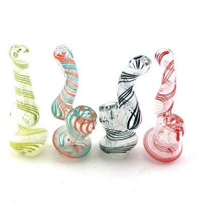4" Mini Twisted Color Sherlock Bubbler - SmokeZone 420