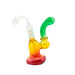 5" Rasta Color Sherlock Bubbler Dab Rig - SmokeZone 420