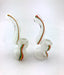 5" Glow In The Dark Rasta Striped Sherlock Bubbler - SmokeZone 420