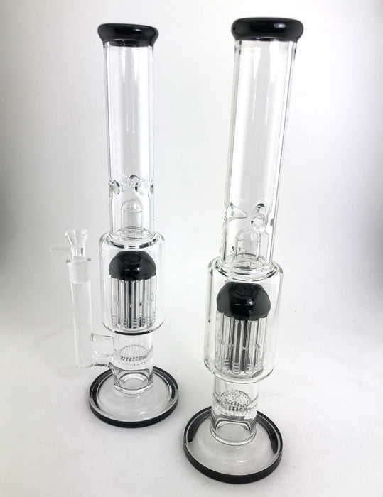 17" Triple Perc Straight Tube Water Pipe - SmokeZone 420