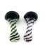 3.5" Black Tube Twisted Slime Color Hand Pipe - SmokeZone 420