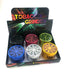 2.5" Lightning Clear Top Color Grinder - SmokeZone 420