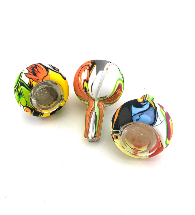 14mm Printed Silicone Bowl - SmokeZone 420