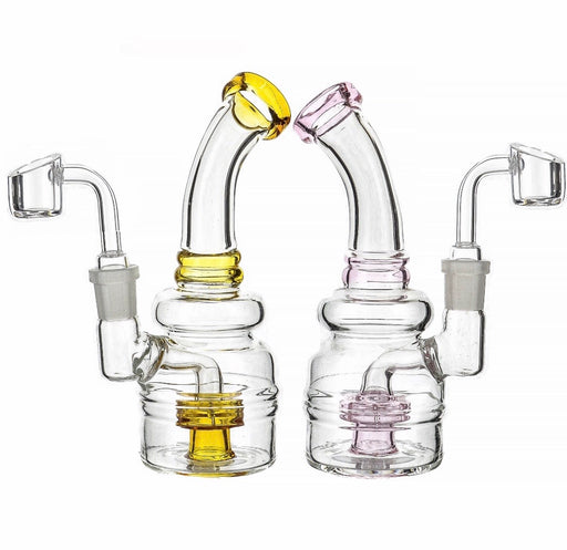6" Round Body Shower Perc Dab Rig - SmokeZone 420