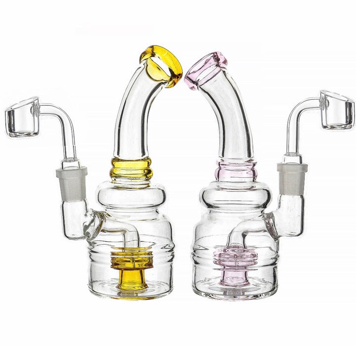 6" Round Body Shower Perc Dab Rig - SmokeZone 420