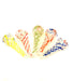 3" Clear & Twist Color Twisted Hand Pipes - SmokeZone 420