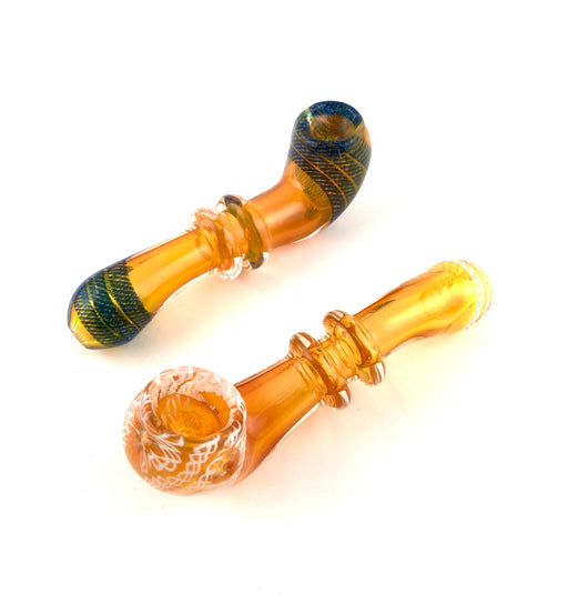 6" Dark Fumed Double Ring Sherlock Pipe - SmokeZone 420