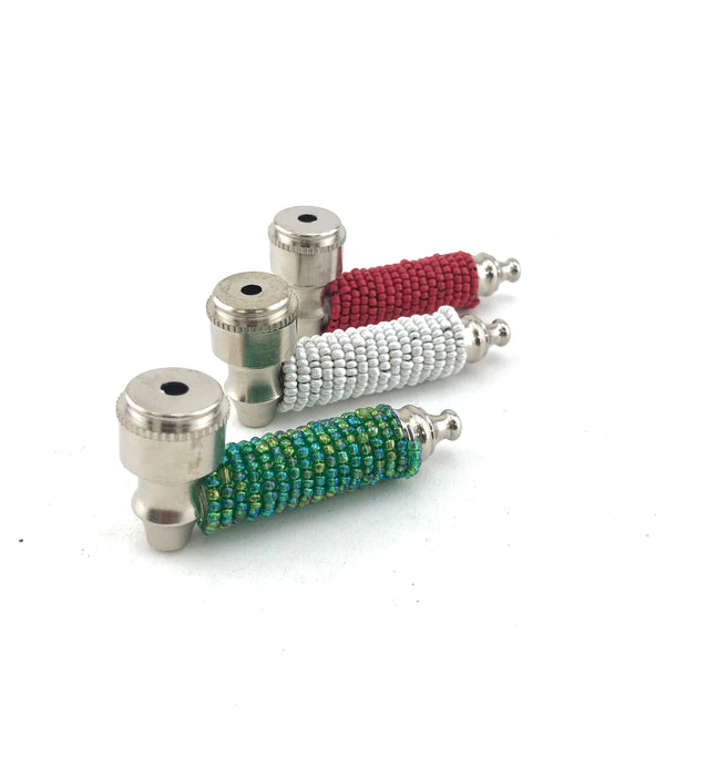 2.5" Mini Beaded Body Metal Pipe - SmokeZone 420