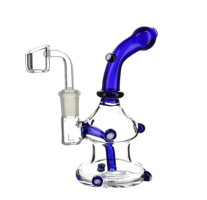 6" Bead Body Color Mouth Tube Dab Rig - SmokeZone 420