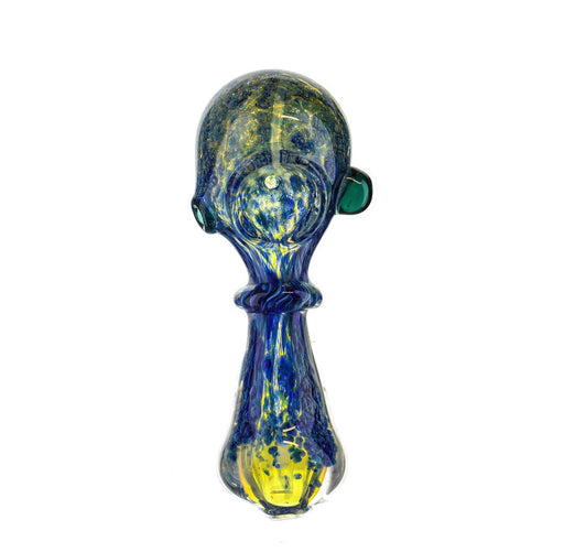4.5" Single Ring Full Frit Body Spoon Pipe - SmokeZone 420