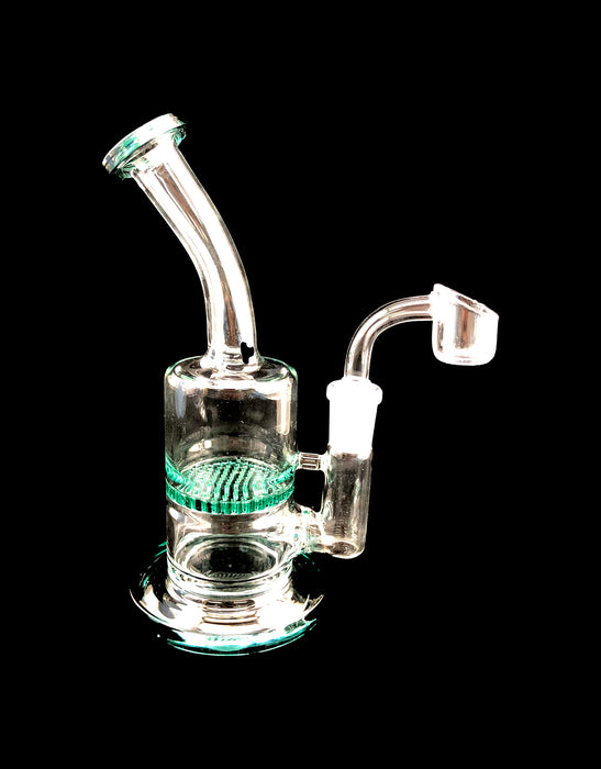 8" Bent Mouth Honeycomb Perc Dab Rig - SmokeZone 420