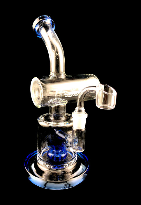 10" Inline Cylinder & Shower Perc Dab Rig - SmokeZone 420