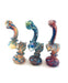 6" Double Ring Frit & Polka Dot Sherlock Bubbler - SmokeZone 420