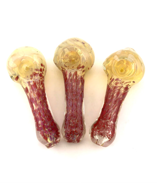 4.5" Fumed Polka Dot Head Red Fit Hand Pipe - SmokeZone 420