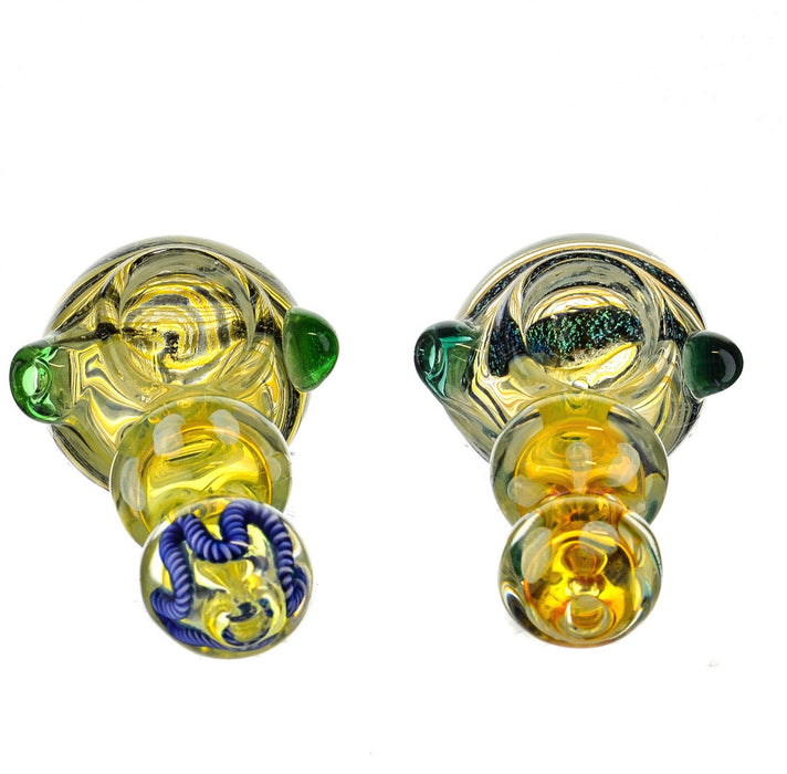 4.5" Dichro Head Double Bubble Spoon Pipe - SmokeZone 420