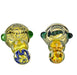 4.5" Dichro Head Double Bubble Spoon Pipe - SmokeZone 420