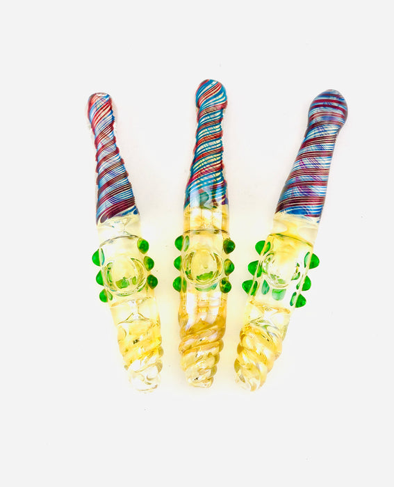 7" Inside Color Art Fumed Steam Roller - SmokeZone 420