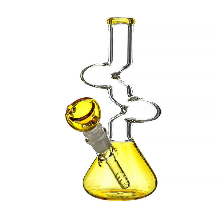 8" Color Beaker Base Zong Water Pipe - SmokeZone 420