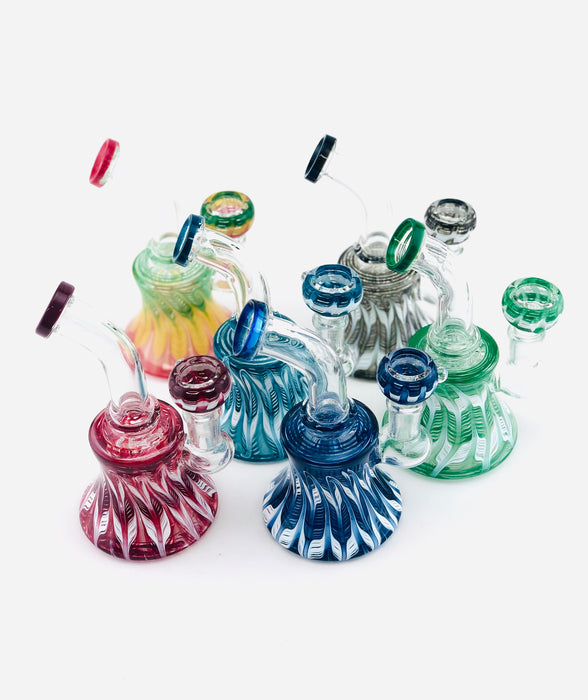 5" Full Wrap & Rake Color Dab Rig - SmokeZone 420