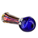 5" Blue Head Fumed Body Dichro Spoon Pipe - SmokeZone 420