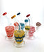 7" Round Base Wrap & Rake Color Dab Rig - SmokeZone 420