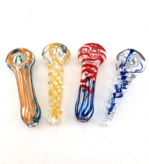 4" Assorted Design Hand Pipes - SmokeZone 420