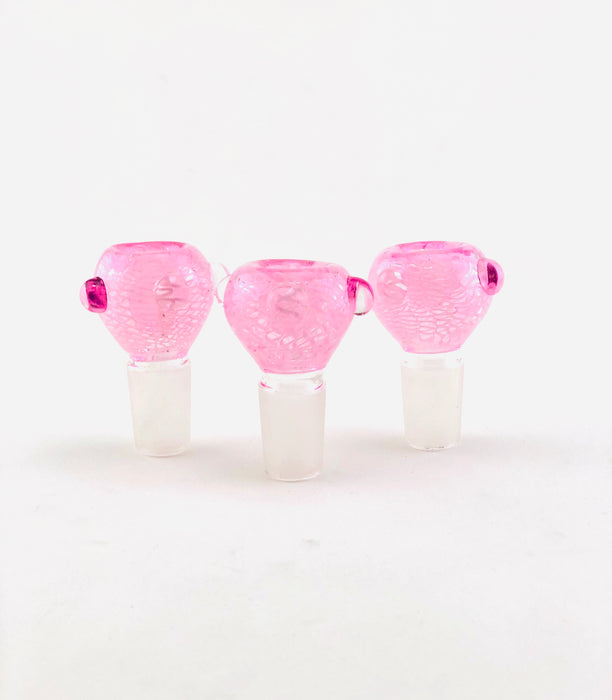 18mm Full Pink Inside Work Bowls - SmokeZone 420
