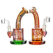 8" Fancy Full Swirl Color Bent Mouth Dab Rig - SmokeZone 420