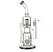 13" Double Matrix Perc Stemless Dab Water Pipe - SmokeZone 420